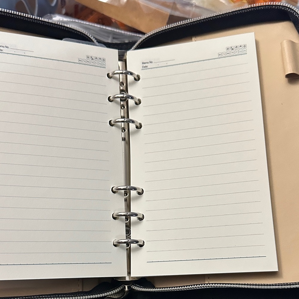 Teal and Beige Planner with Calculator - Picture 4 of 7